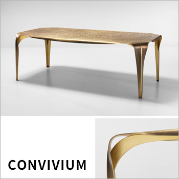 テーブル「CONVIVIUM（コンビビウム）」 - De Castelli（デカステッリ）／アイチメタルトレーディングス