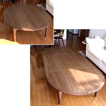 伸縮式の座卓・リビングテーブル