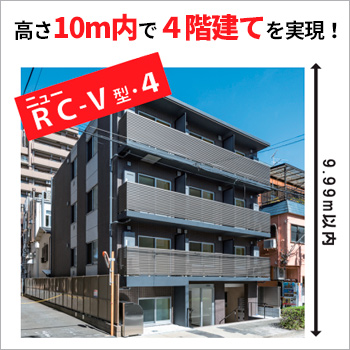 鉄筋コンクリート住宅「ニューRC-V型・4」型枠・壁構造／ビラハウジング