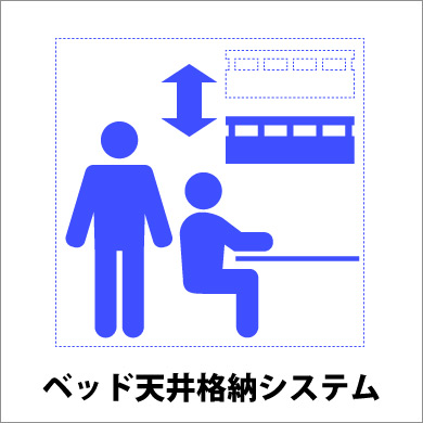 ベッド天井格納システム（上げ下げベッド）とは／TKMたけしまもけい