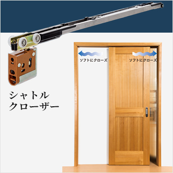 シャトルクローザー　開閉両方の動作を制御／株式会社 中尾製作所