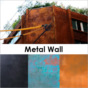 Metal Surfaceの技術で仕上げた「Metal Wall」/アイチメタルトレーディングス